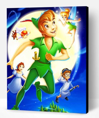 Flying Peter Pan Paint By Number