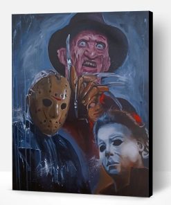 Freddy Krueger Mic Hael Myers Paint By Number