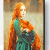 Ginger Girl With Fox Paint By Number