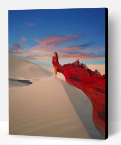 Girl In Desert Photography Paint By Number