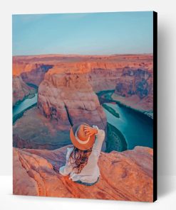 Girl In Glen Canyon National Recreation Area Paint By Number