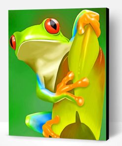Green Frog Paint By Number