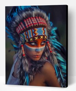 Indigenous Girl Paint By Number