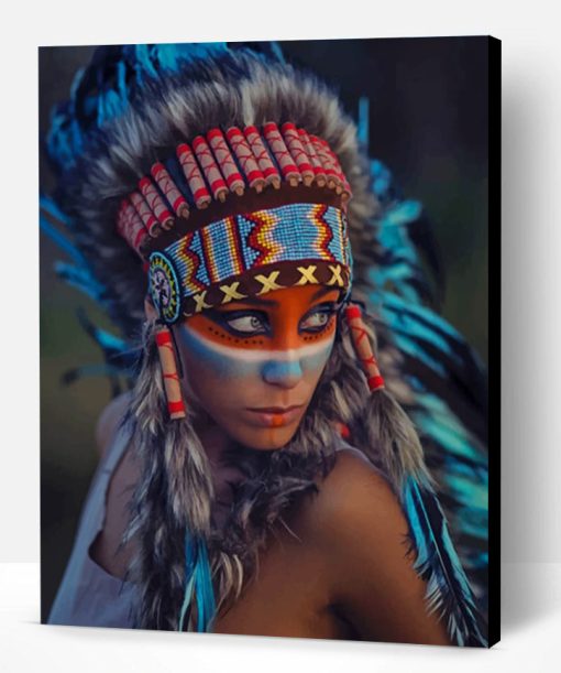 Indigenous Girl Paint By Number