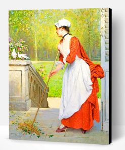 Joseph Caraud Cleaning Woman Paint By Number