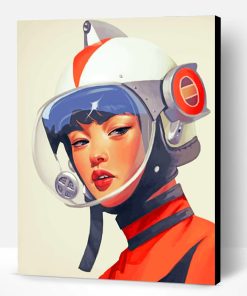 Korean Astronaut Girl Paint By Number