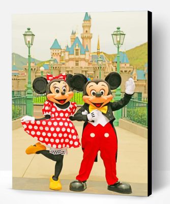 Mickey And Minnie Disneyland Paint By Number