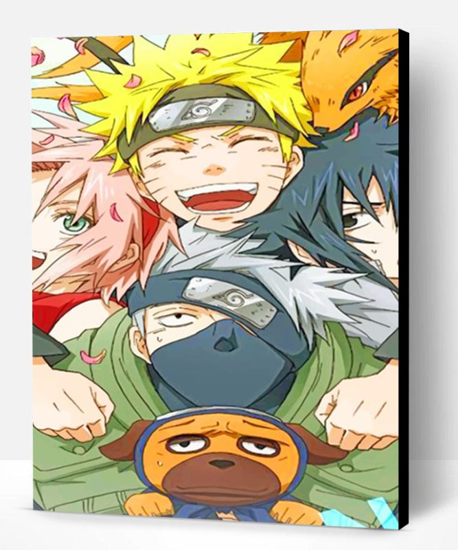Naruto And His Friends Paint By Number