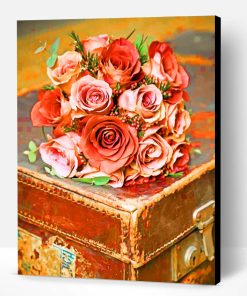 Old Box Flowers Paint By Number