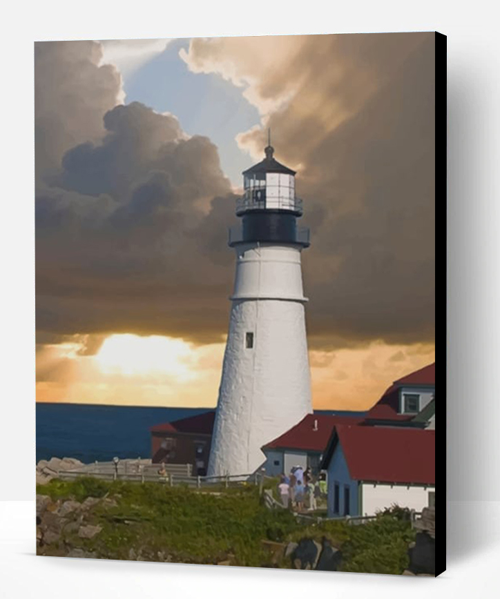 Portland Head Lighthouse - NEW Paint By Numbers - Paint By Numbers PRO