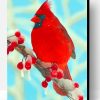 Red Cardinal Paint By Number