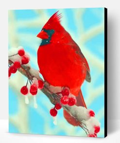 Red Cardinal Paint By Number