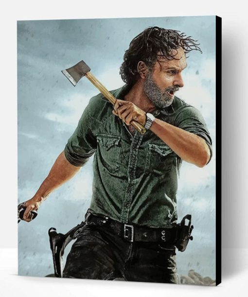 Rick Grimes The Walking Dead Paint By Number