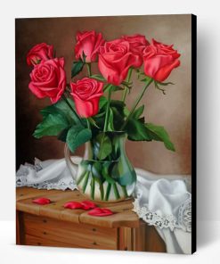 Roses Vase Paint By Number