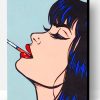 Smoking Girl Pop Art Paint By Number