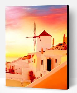 Sunset Santorini Paint By Number