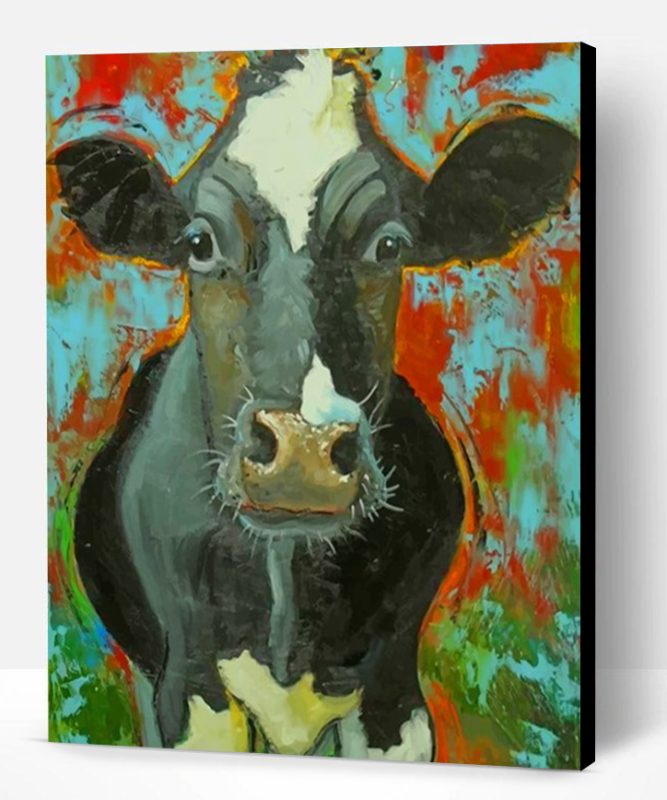 Vintage Cow Paint By Number