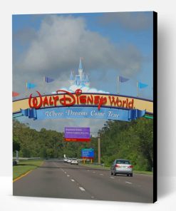 Walt Disney World Road Paint By Number