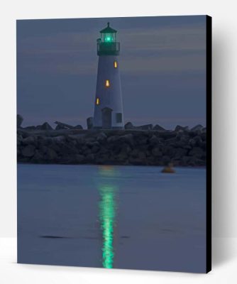 Walton Lighthouse In Santa Cruz California Paint By Number