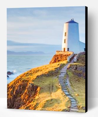 Ynys Llanddwyn Lighthouse Paint By Number