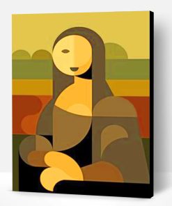 Abstract Mona Lisa Paint By Number