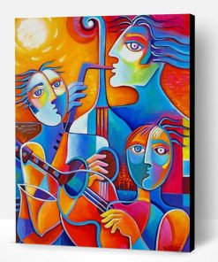 Abstract Musicians Paint By Number
