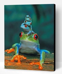 Adorable Frogs Paint By Number