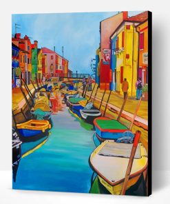 Aesthetic Colorful Canal Paint By Number
