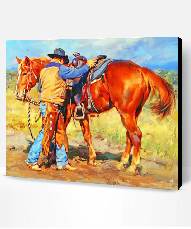 Aesthetic Cowboy Western Paint By Numbers - Paint By Numbers PRO