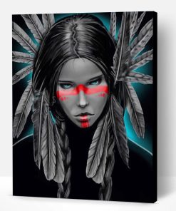 Aesthetic Native American Girl Paint By Number