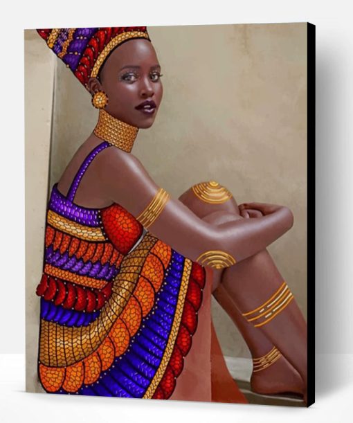 African Lady Paint By Number