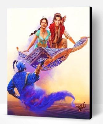 Aladdin And Jasmine Paint By Number