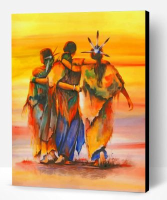 Amerindian Ladies Paint By Number