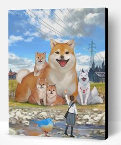 Anime Giant Dogs Paint By Number