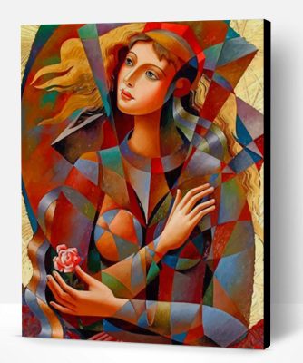 Artistic Colorful Woman Pop Art Paint By Number