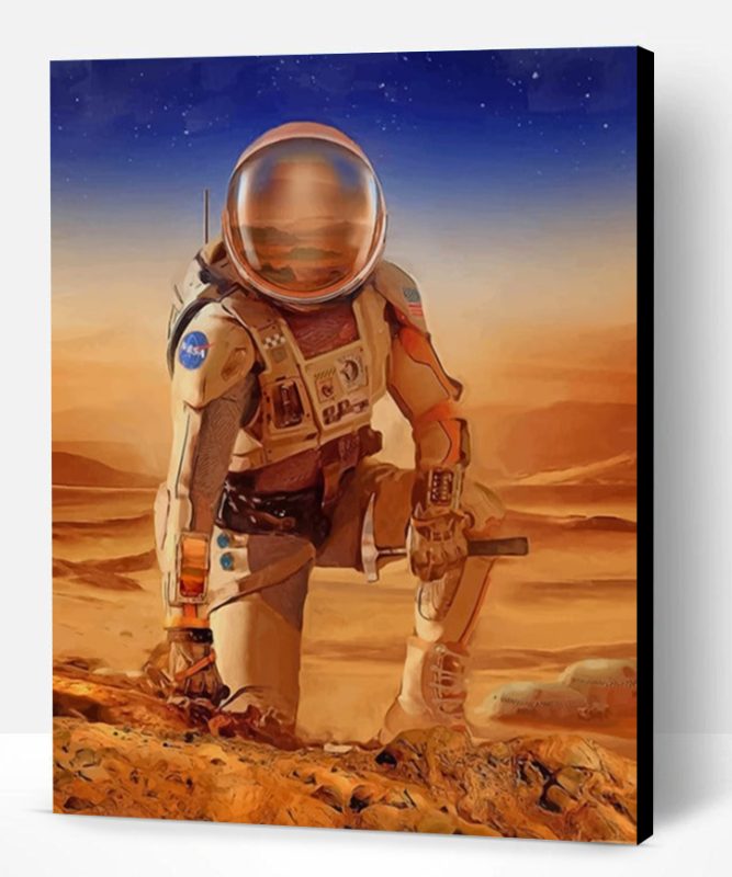 Astronaut On Mars Paint By Number