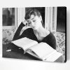Audrey Hepburn Reading Book Paint By Number