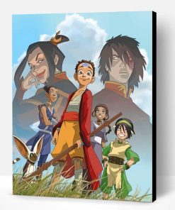 Avatar The Last Airbender Squad Anime Paint By Number