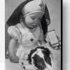 Baby Nurse With Her Dog Paint By Number