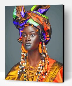 Black African Woman Paint By Number