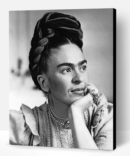 Black And White Frida Kahlo Paint By Number