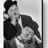 Black And White Laurel And Hardy Paint By Number