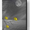 Black And White Yellow Aesthetic View Paint By Number