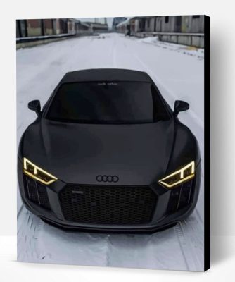 Black Audi R8 Paint By Number