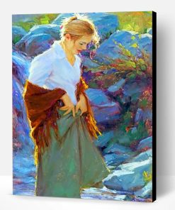 Blond Young Lady Paint By Number