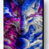 Blue And Purple Wolf Paint By Number