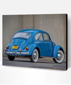 Blue Volkswagen Beetle Paint By Number