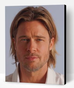 Brad Pitt Portrait Paint By Number