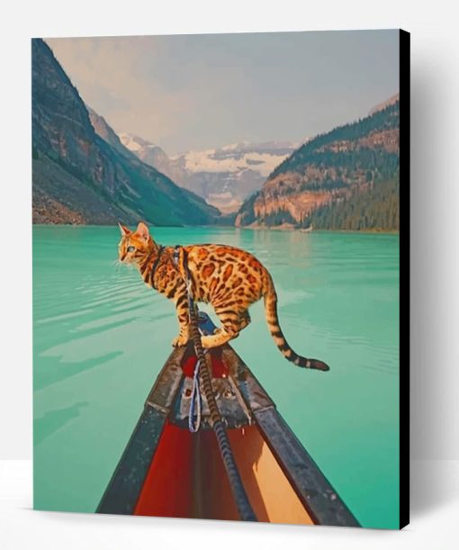 Bengal Cat In Banff National Park Paint By Number