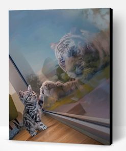 Cat Reflection Paint By Number